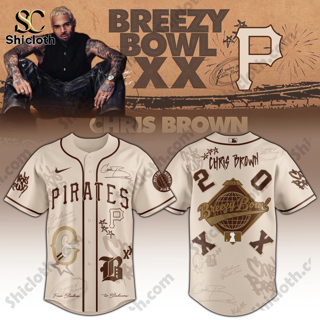 Pittsburgh Pirates Chris Brown Breezy Bowl XX Tour 2025 Baseball Jersey