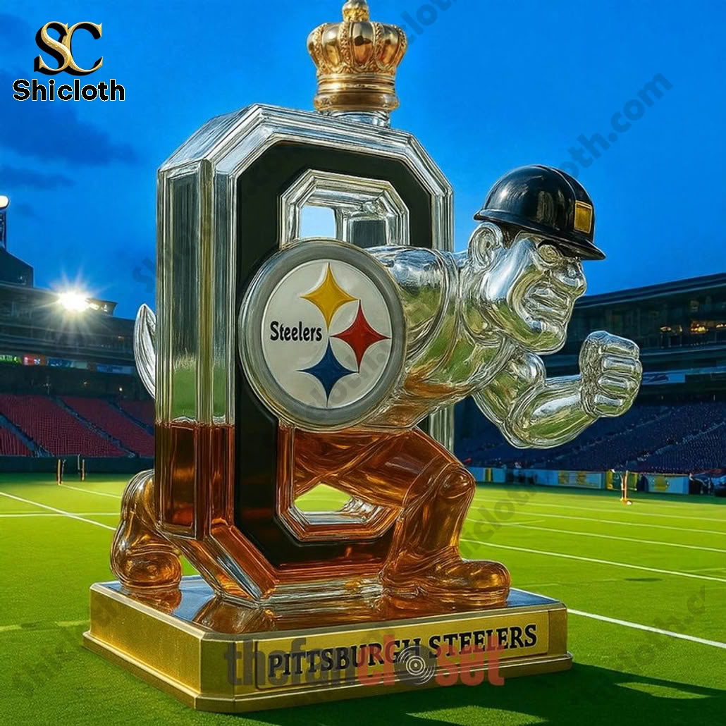 Pittsburgh Steelers Limited Edition Whiskey Bottle