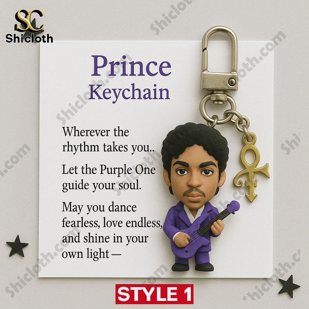 Prince Commemorative Keychain
