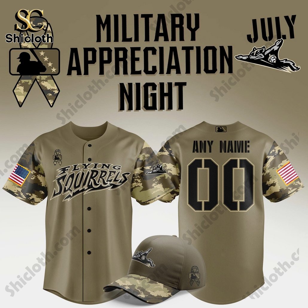 Richmond Flying Squirrels Military Appreciation Night 2025 Baseball Jersey