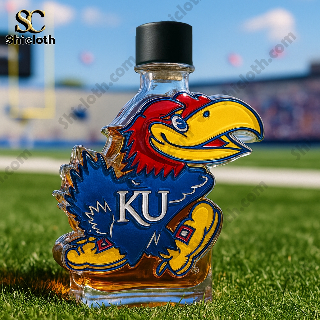 Rock Chalk Jayhawk KU Pride Edition Whiskey Bottle 3 Rock Chalk Jayhawk KU Pride Edition Whiskey Bottle - Image 3