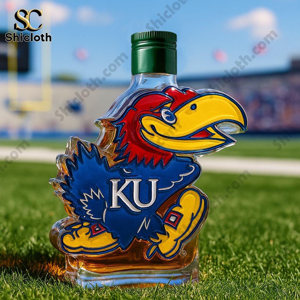 Rock Chalk Jayhawk KU Pride Edition Whiskey Bottle 4 Rock Chalk Jayhawk KU Pride Edition Whiskey Bottle - Image 4