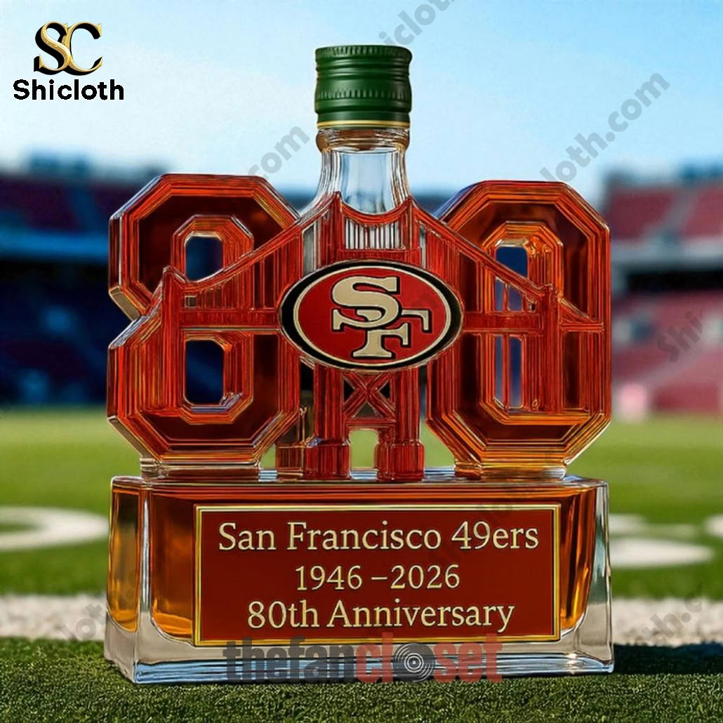 San Francisco 49ers 80th Anniversary Whiskey Bottle 3 San Francisco 49ers 80th Anniversary Whiskey Bottle - Image 3