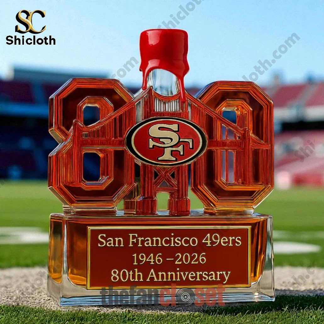 San Francisco 49ers 80th Anniversary Whiskey Bottle 4 San Francisco 49ers 80th Anniversary Whiskey Bottle - Image 4