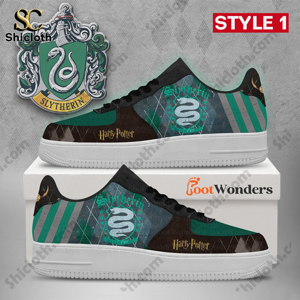 Slytherin Harry Potter Custom Air Force 1 Shoes