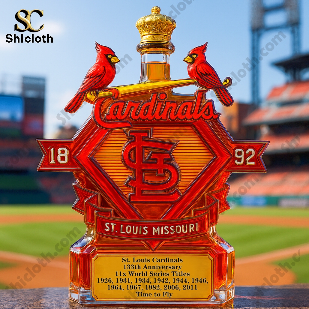 St. Louis Cardinals Glory Whiskey Bottle