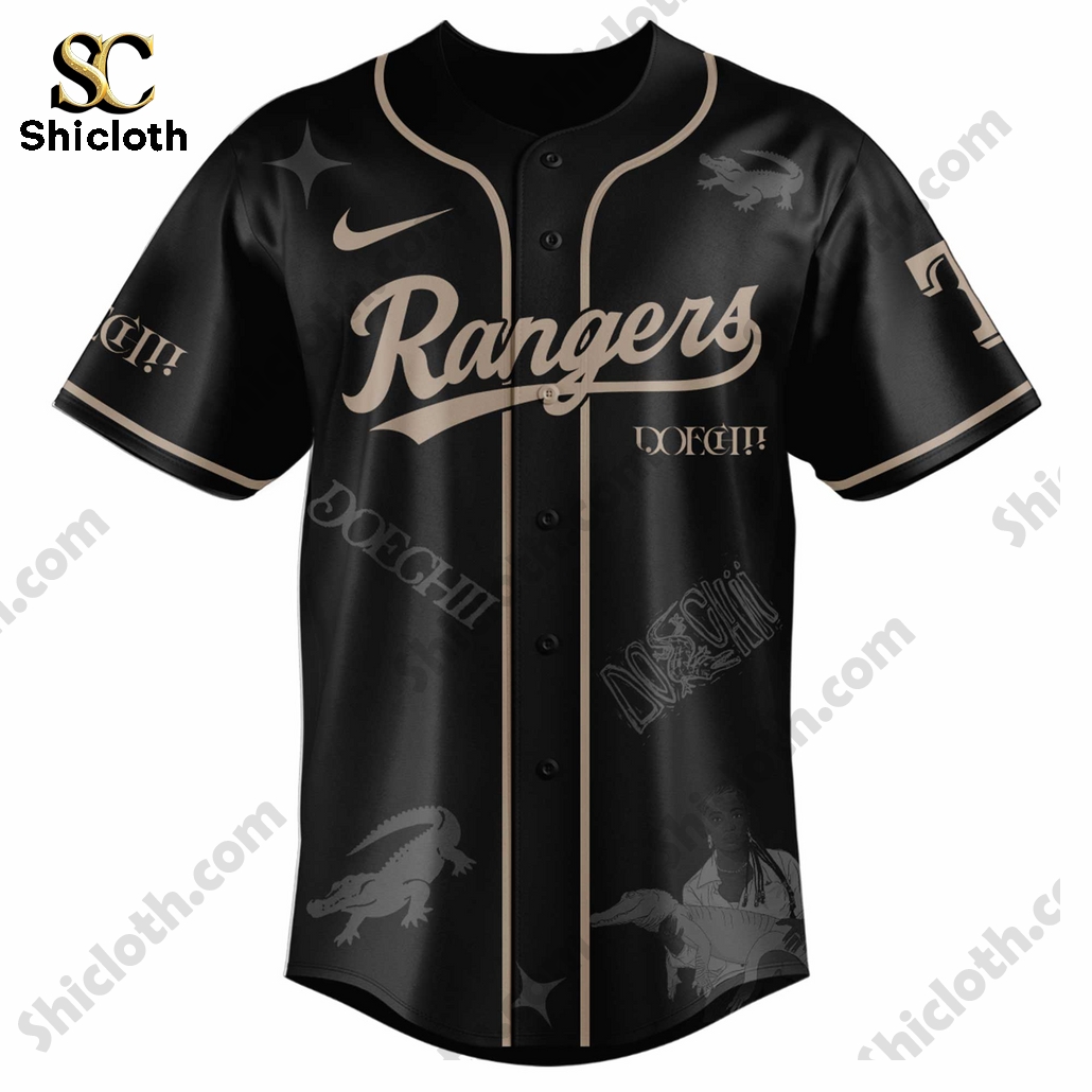 Alternative view of Texas Rangers MLB x Doechii Tour 2025 Baseball Jersey