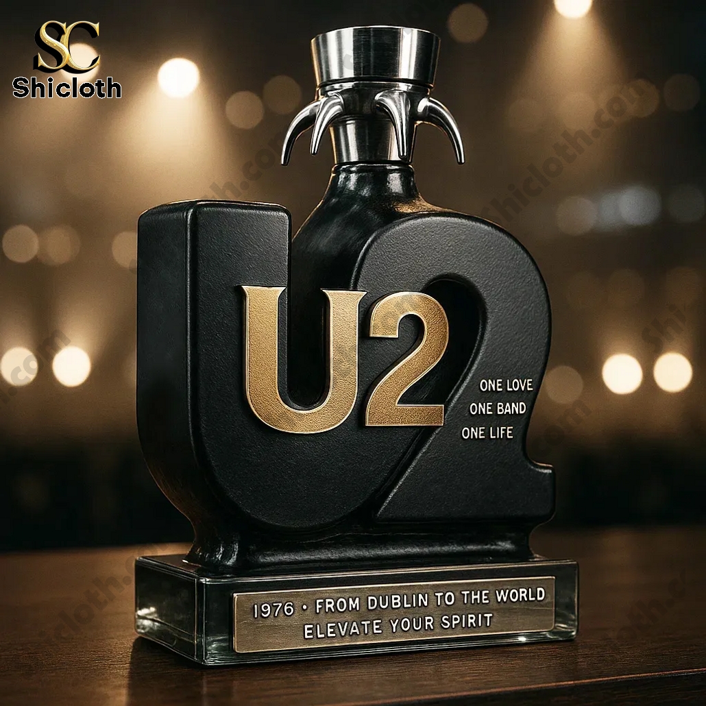 U2 Rock Band Limited Edition Whiskey Bottle
