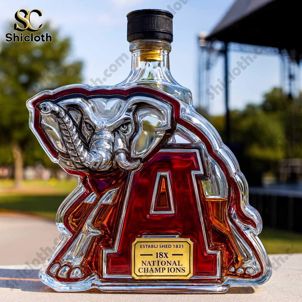 University of Alabama 18x National Championship Commemorative Whiskey Bottle 3 University of Alabama 18x National Championship Commemorative Whiskey Bottle - Image 3