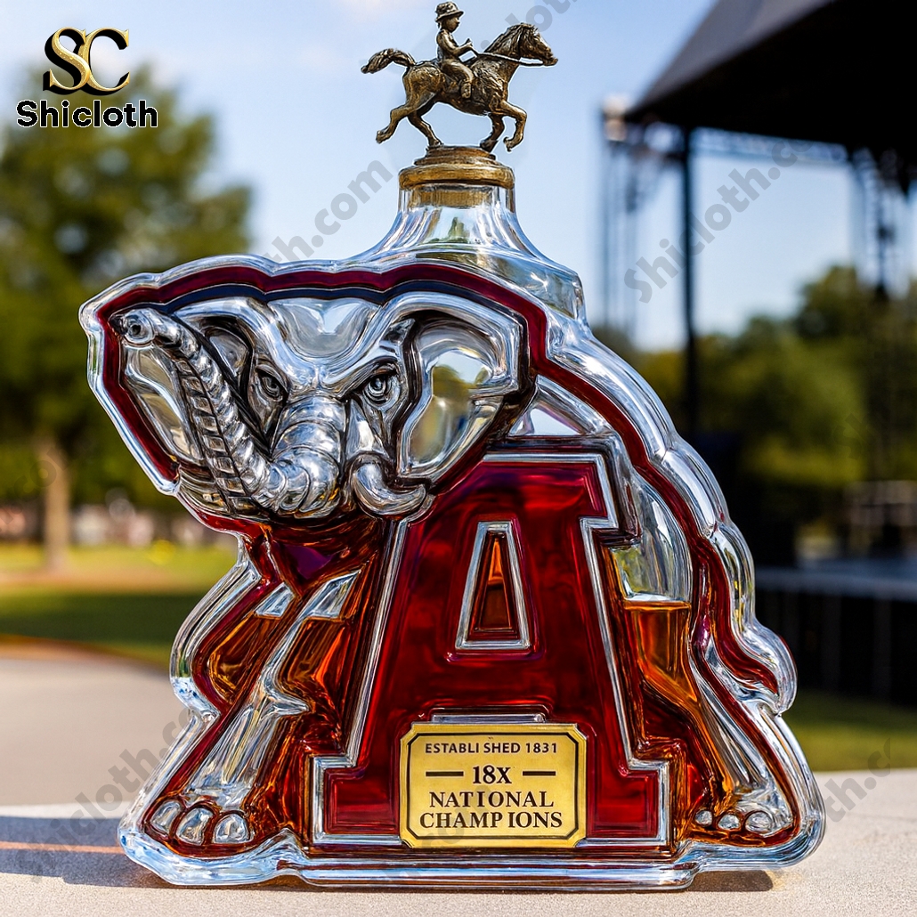 University of Alabama 18x National Championship Commemorative Whiskey Bottle 4 University of Alabama 18x National Championship Commemorative Whiskey Bottle - Image 4