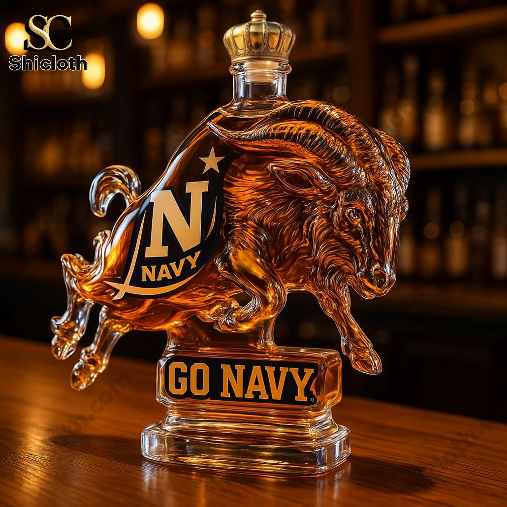 US Navy Ram Whiskey Bottle