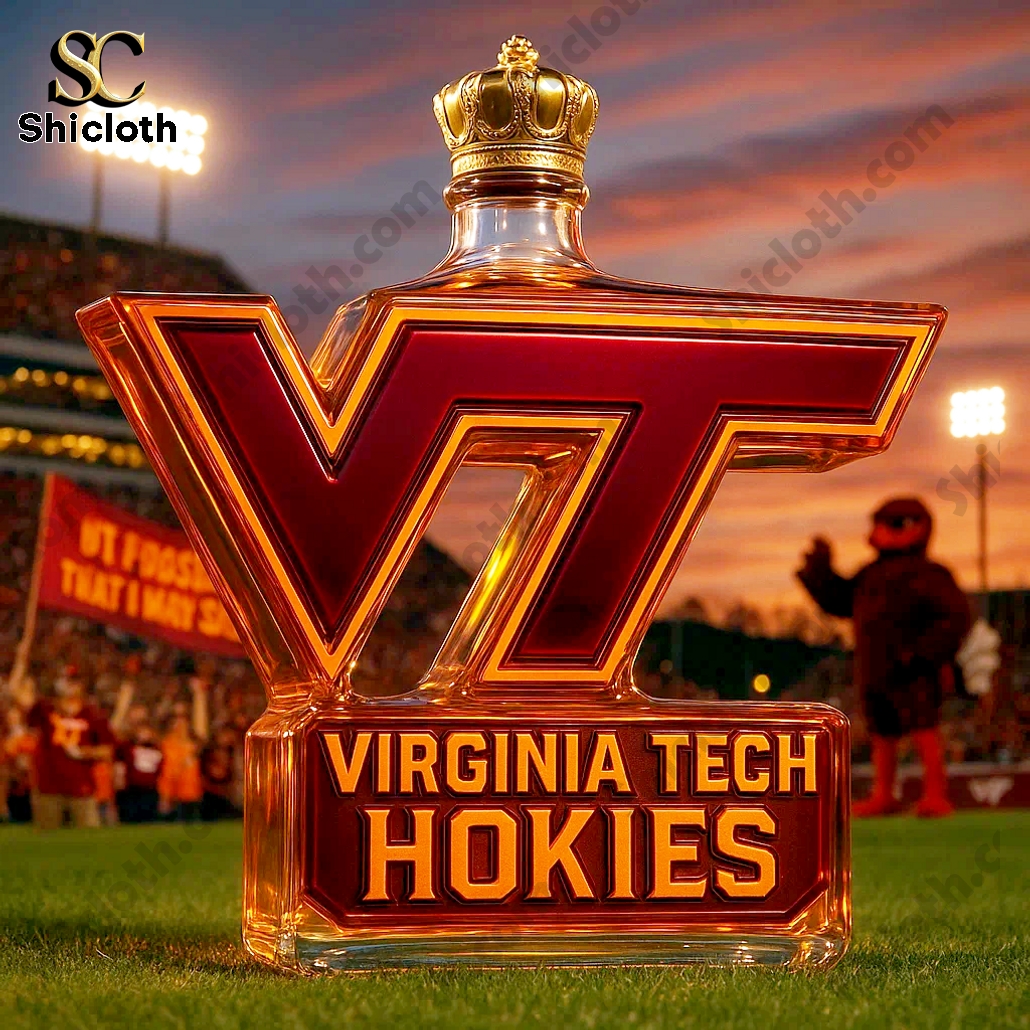 Virginia Tech Hokies Limited Edition Whiskey Bottle