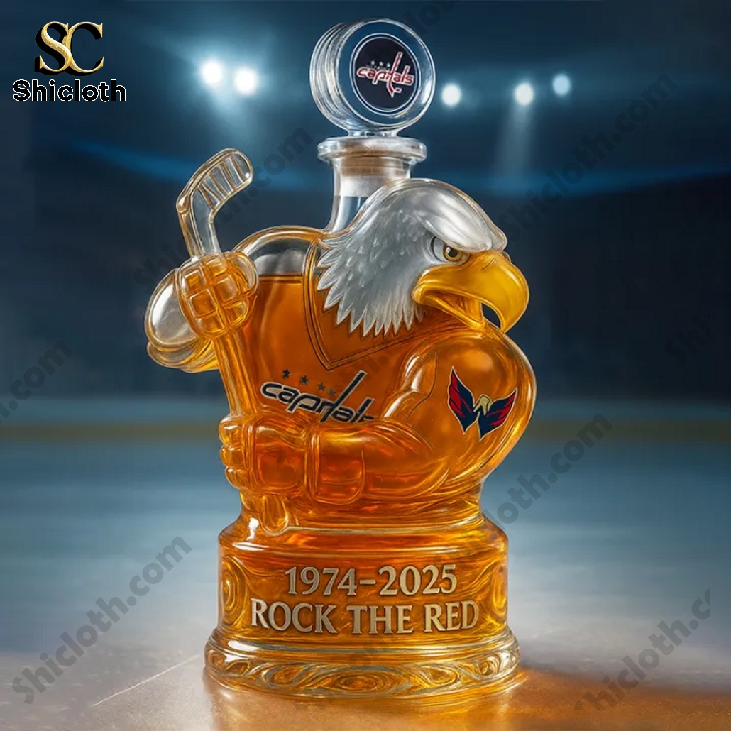 Washington Capitals 1974-2025 Rock The Red Whisky Bottle