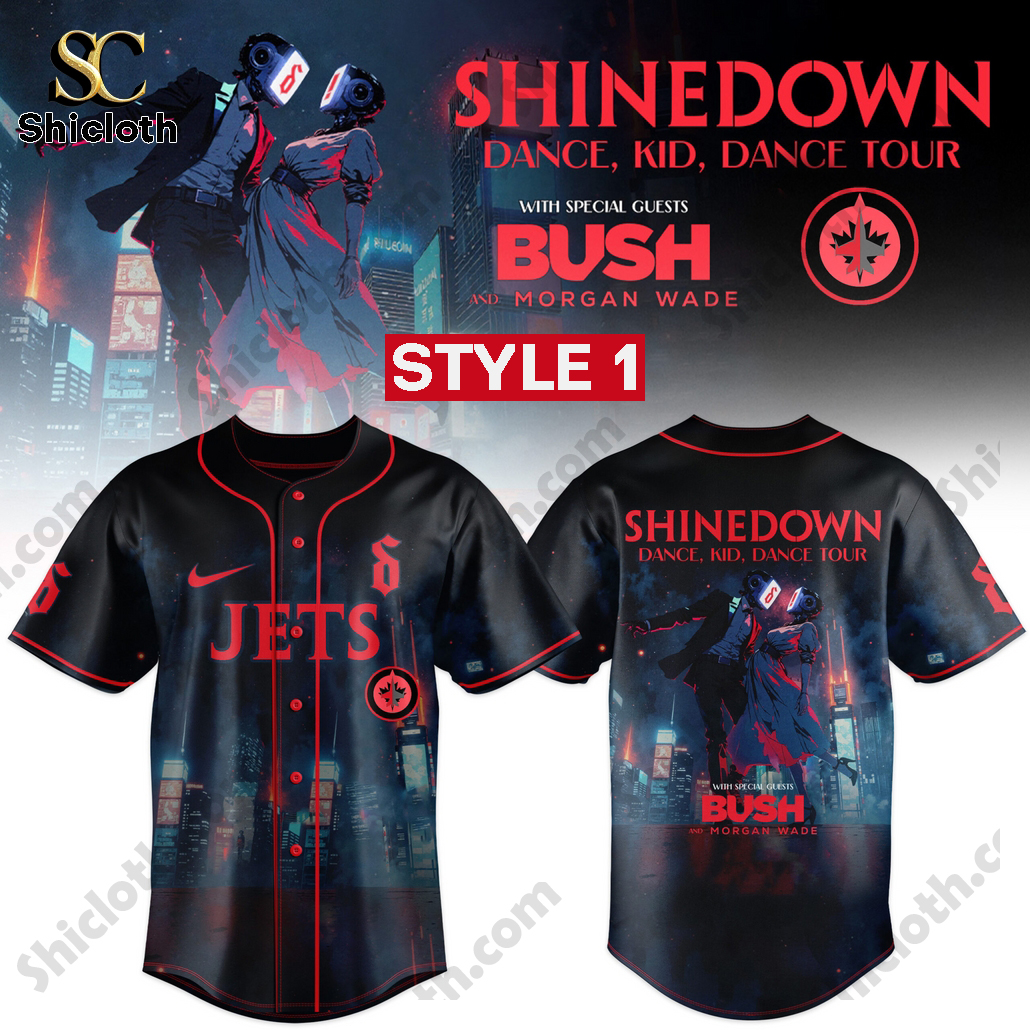 Winnipeg Jets x Shinedown Dance Tour Merch 2025 Baseball Jersey
