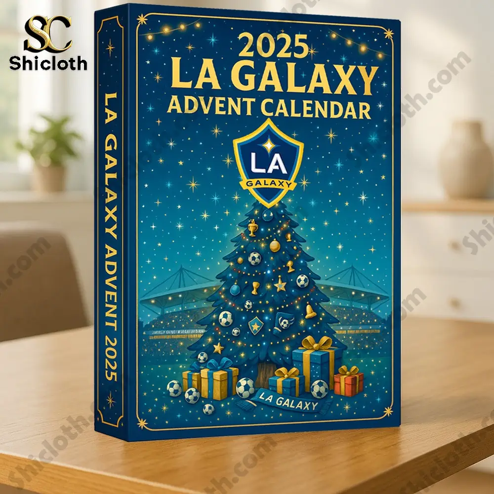 LA Galaxy 2025 Advent Calendar with collectible figures and items.