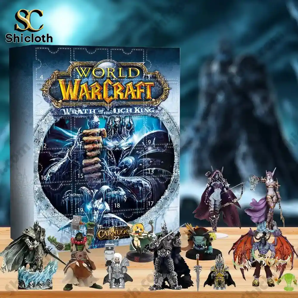 2025 World of Warcraft Advent Calendar 3 World of Warcraft Wrath of the Lich King Advent Calendar 2025 with detailed collectible figures.