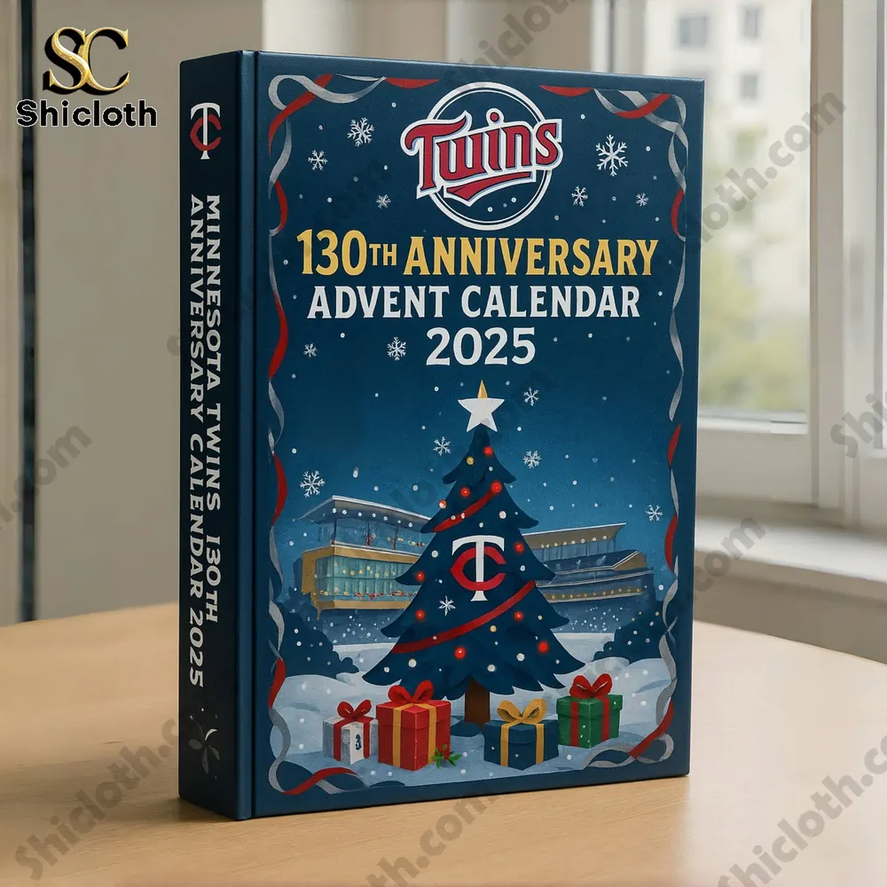 Hot Minnesota Twins 130th Anniversary Advent Calendar 2025 3 Minnesota Twins 130th Anniversary Advent Calendar 2025 box displayed on a table by the window.