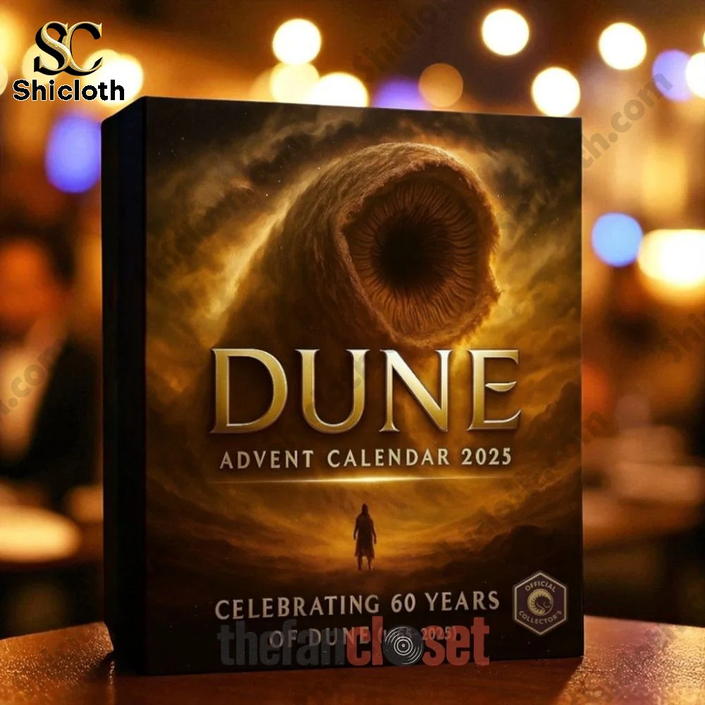 Dune Advent Calendar 2025 box celebrating 60 years of the saga from Shicloth.