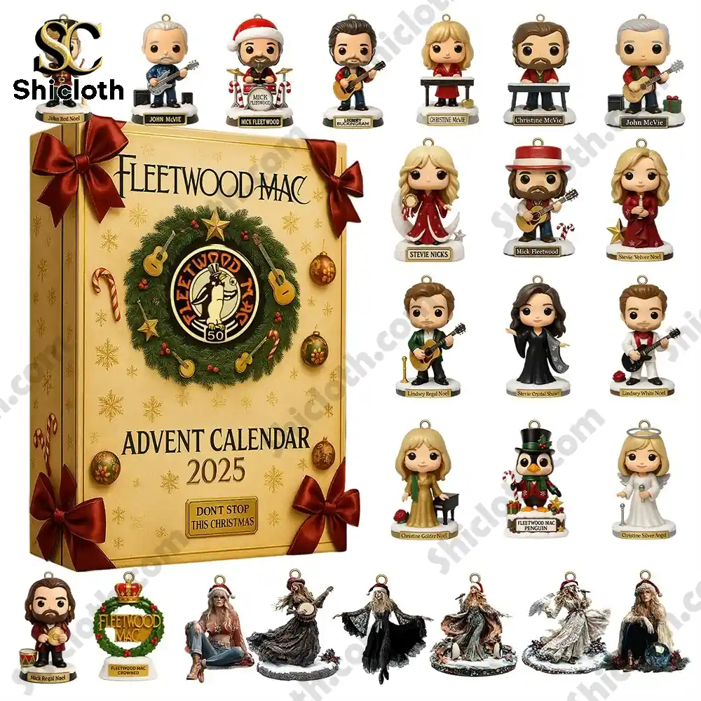 Fleetwood Mac Advent Calendar 2025 featuring collectible mini figures.