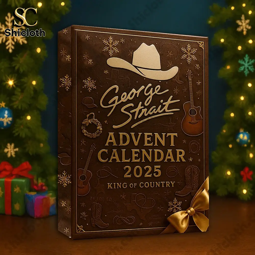 George Strait Advent Calendar 2025 3 George Strait Advent Calendar 2025 holiday box with country design.