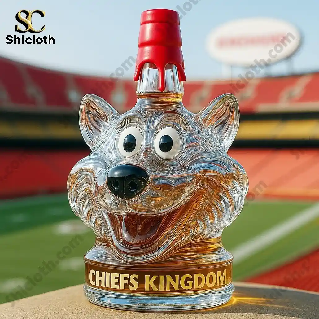 PREMIUM KC Wolf Chiefs Whiskey Bottle 6 PREMIUM KC Wolf Chiefs Whiskey Bottle - Image 6