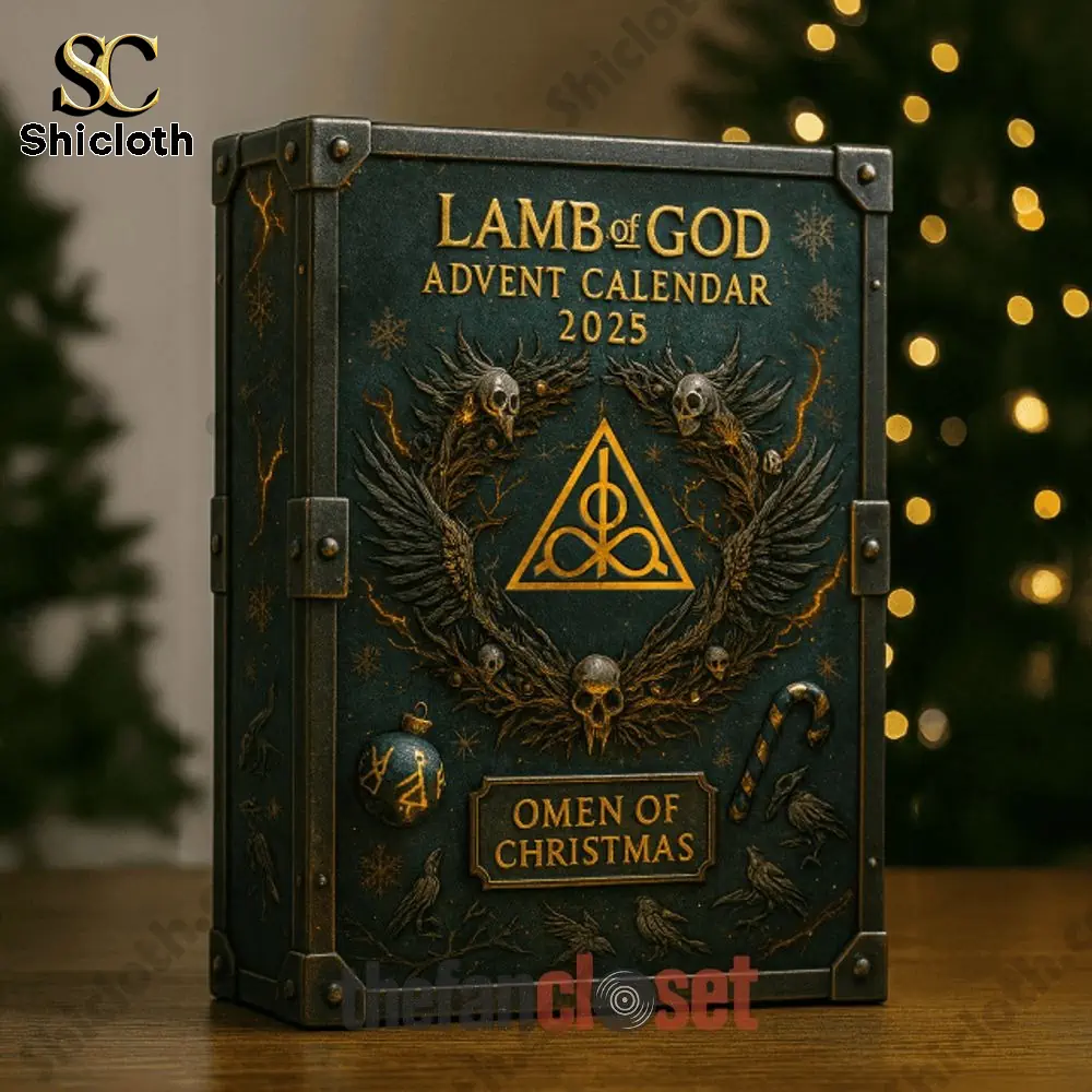 Close-up of the Lamb of God Advent Calendar 2025 featuring intricate design elements.