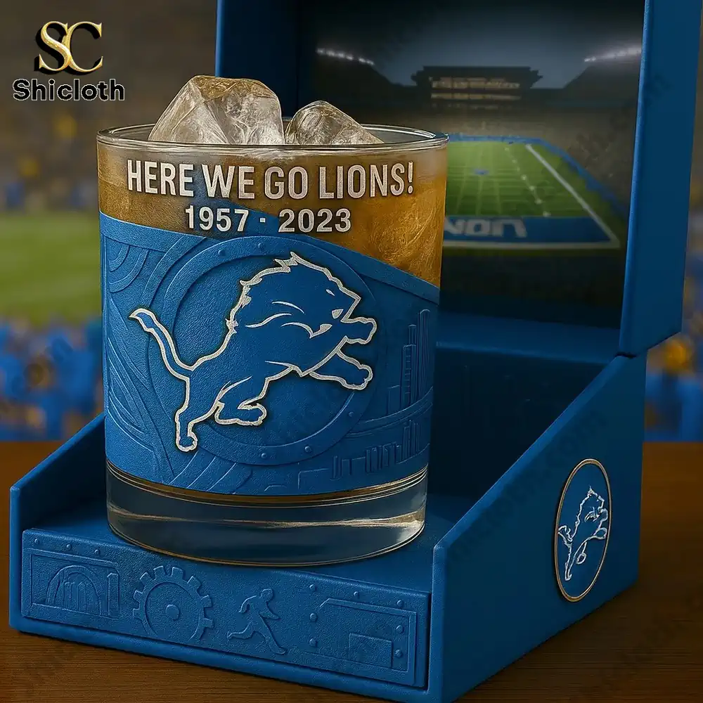 Lions Glory Whiskey Glass