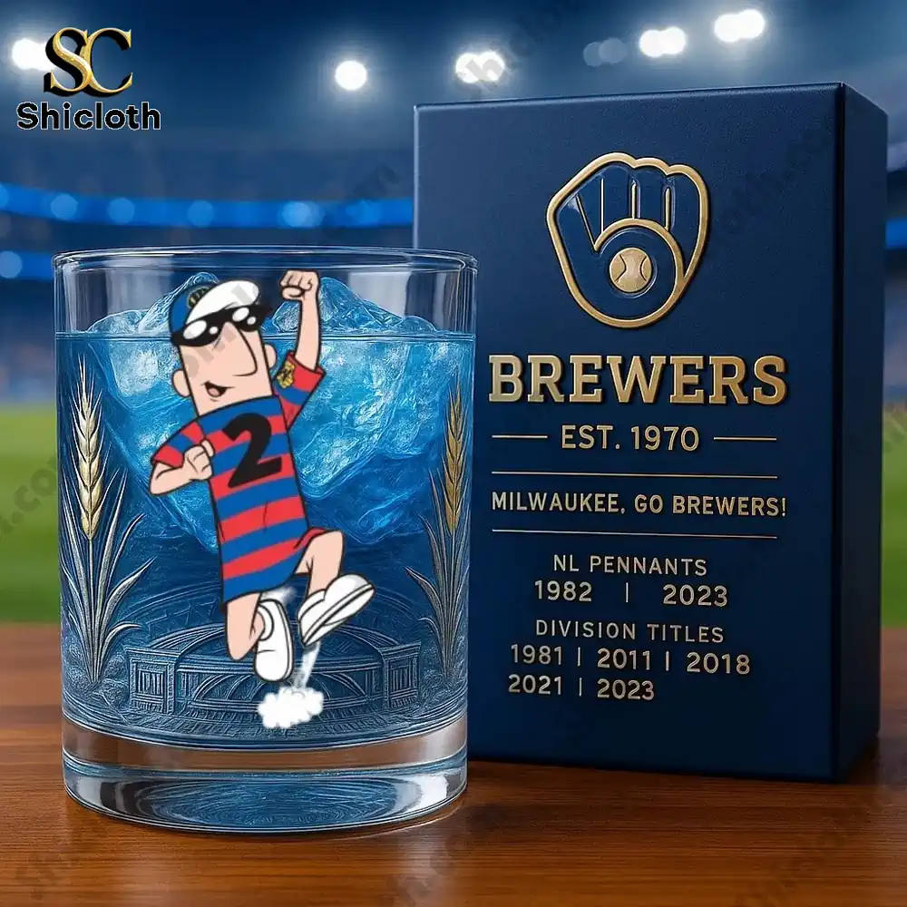 Milwaukee Brewers 55th Anniversary Whiskey Glass 5 Milwaukee Brewers 55th Anniversary Whiskey Glass - Image 5