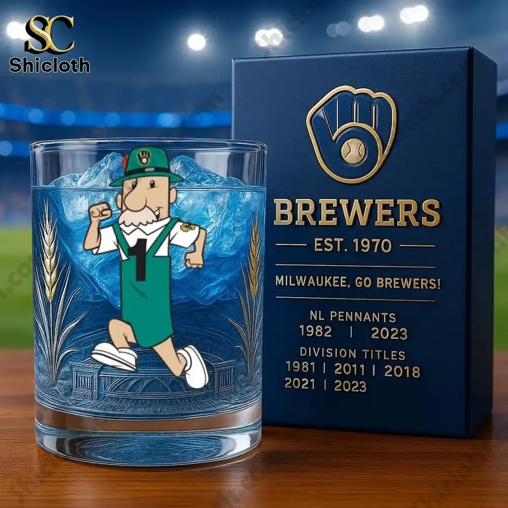 Milwaukee Brewers 55th Anniversary Whiskey Glass 7 Milwaukee Brewers 55th Anniversary Whiskey Glass - Image 7