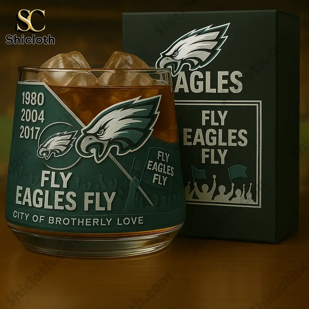 Philadelphia Eagles Whiskey Glass