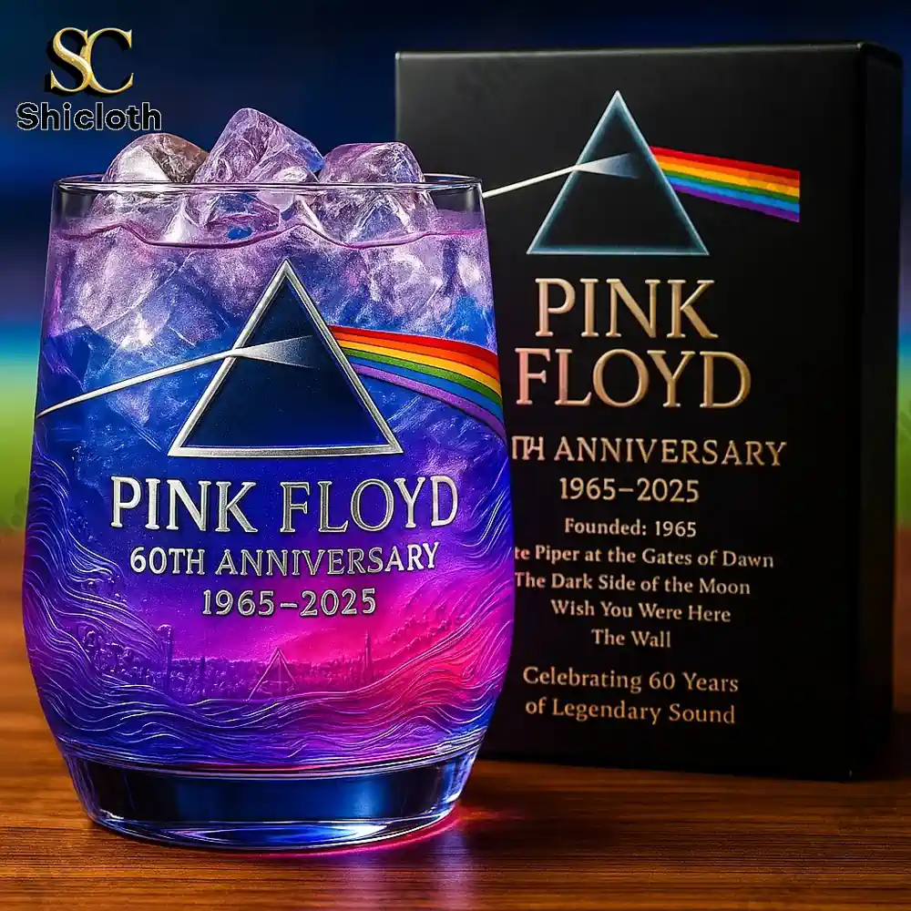 Pink Floyd 60th Anniversary Whiskey Glass