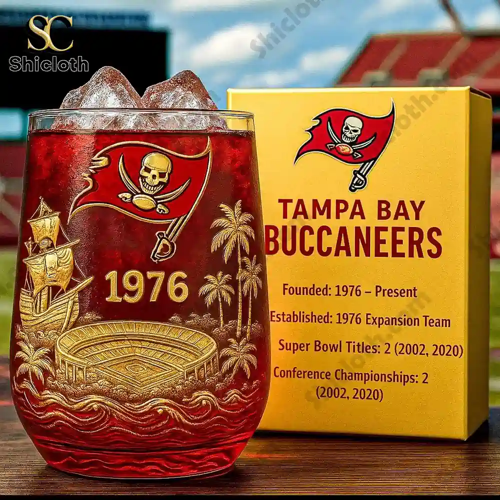 Tampa Bay Buccaneers Commemorative Whiskey Glass