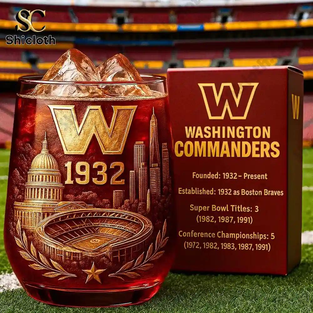 Washington Commanders Collector Whiskey Glass