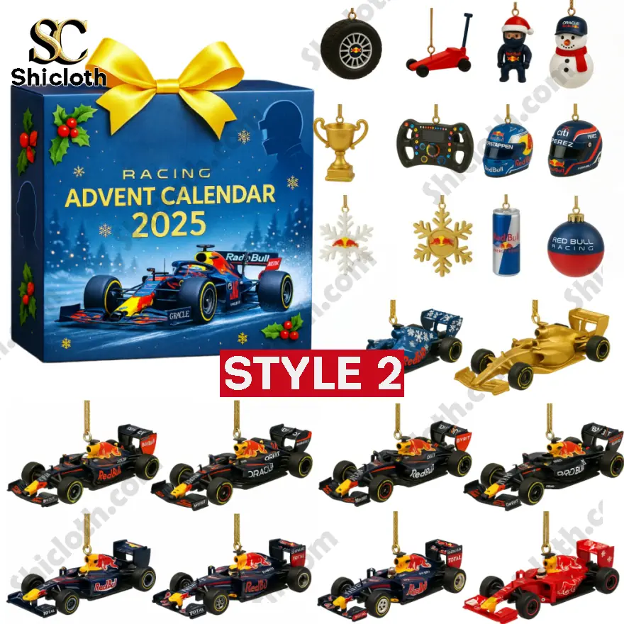 Best Seller F1 Advent Calendar 2025 3 A Red Bull Racing Formula 1 2025 advent calendar surrounded by model cars and team ornaments!