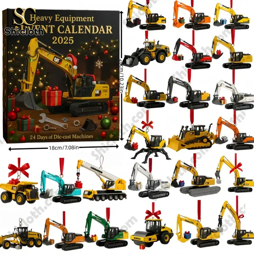 Heavy Equipment Advent Calendar 2025 24 Die-cast Machines