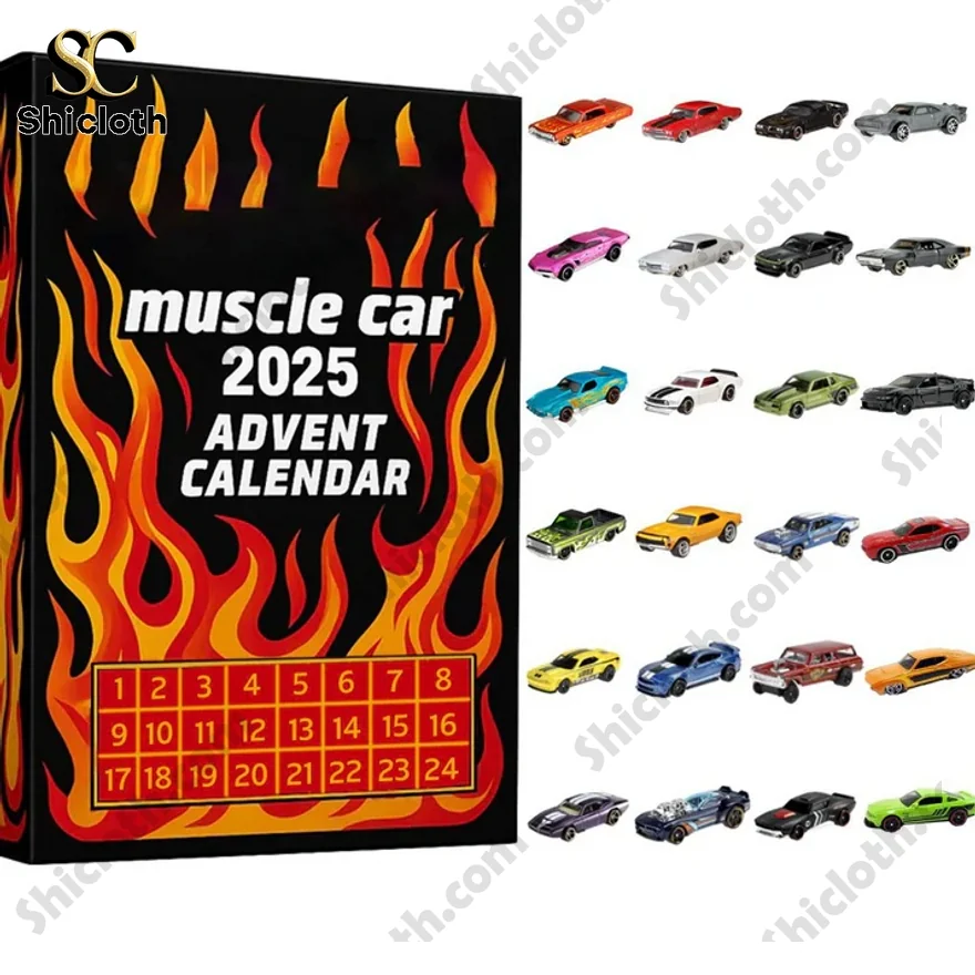 Hot Wheels Muscle Toy Car Advent Calendar