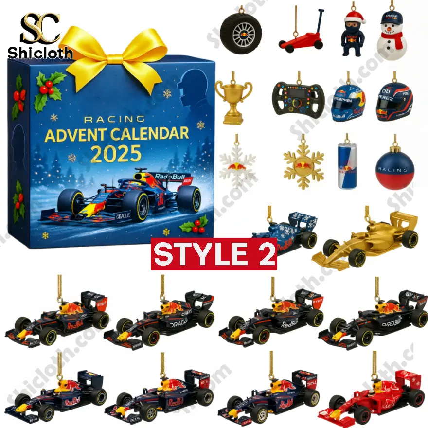 Limited Edition F1 Advent Calendar 2025 4 McLaren F1 Racing Advent Calendar 2025 with collectible F1 car models and team accessories.