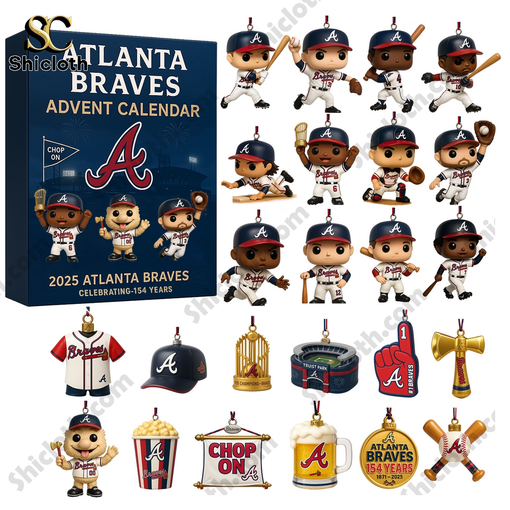 MLB Atlanta Braves 2025 154th Anniversary Advent Calendar