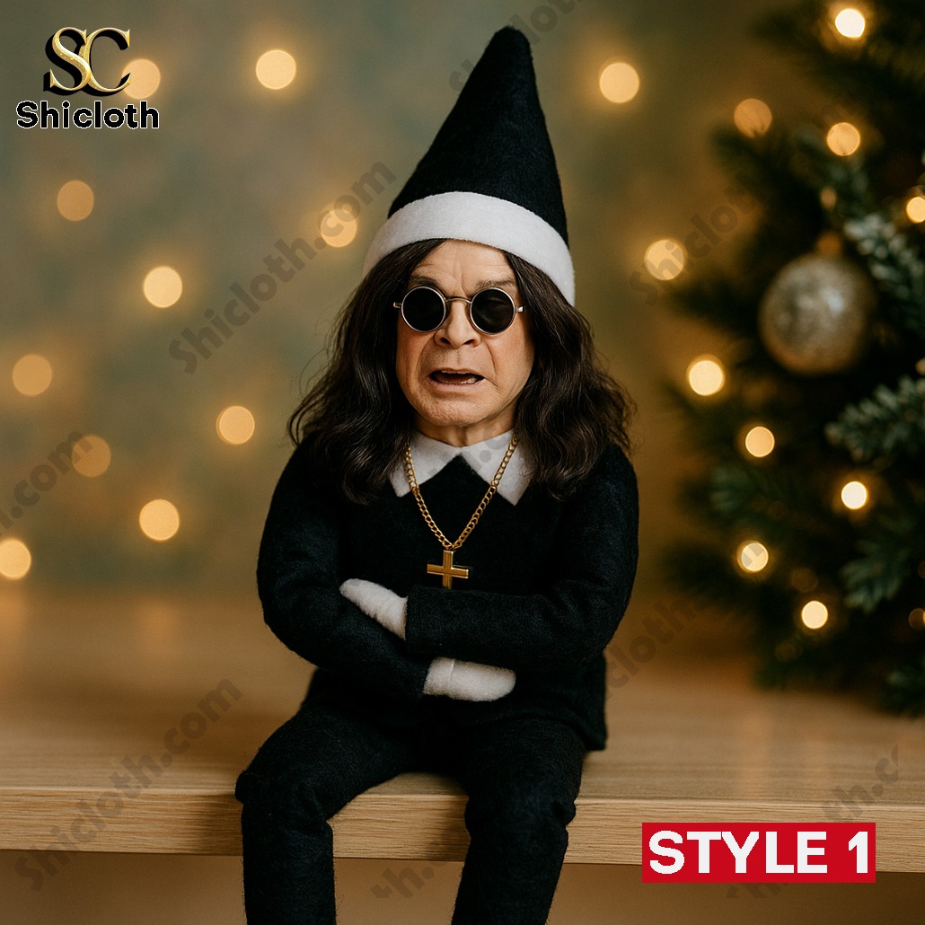 HOT Trending 2025 Ozzy Osbourne Christmas Elf Doll 3 HOT Trending 2025 Ozzy Osbourne Christmas Elf Doll - Image 3
