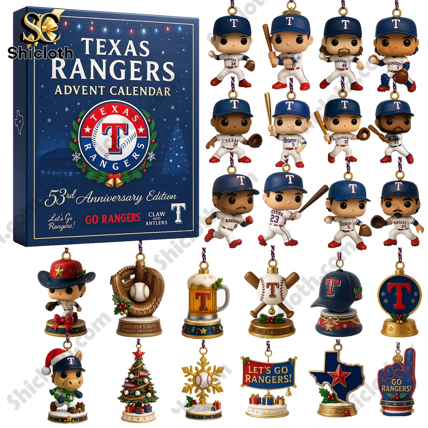 Texas Rangers 2025 53rd Anniversary Editon Advent Calendar