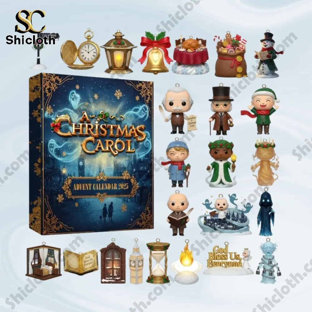 A Christmas Carol Advent Calendar 2025 4 A collection of A Christmas Carol themed mini figures and ornaments from the Shicloth 2025 advent calendar!