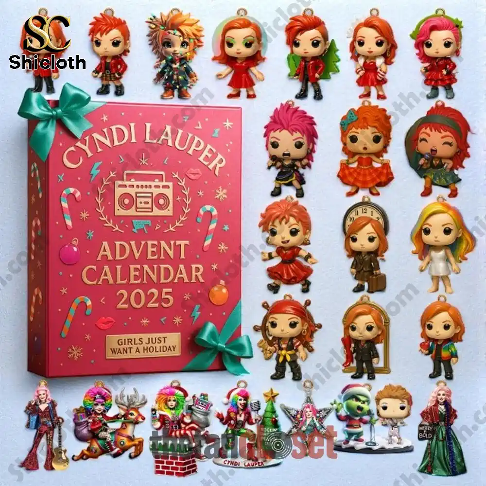 Cyndi Lauper Girls Just Want a Holiday Advent Calendar 2025 3 Cyndi Lauper Advent Calendar 2025 with collectible figures.