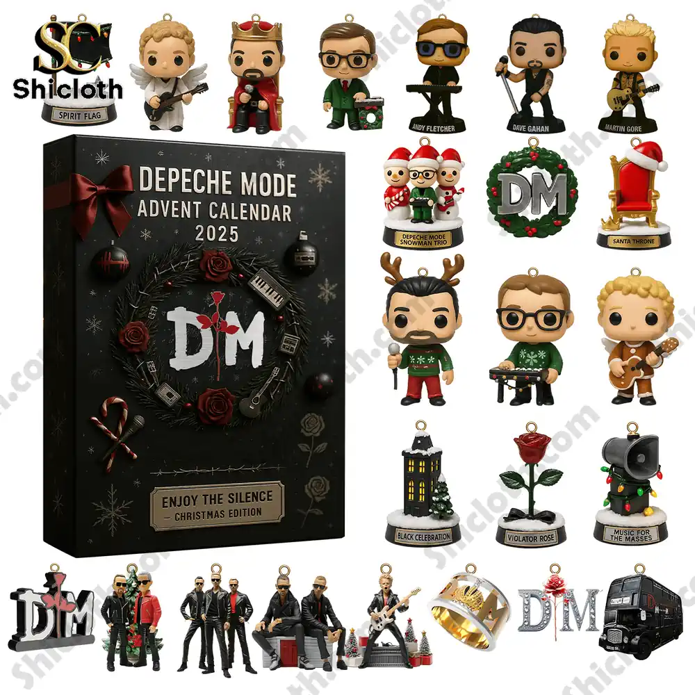 Depeche Mode Advent Calendar 2025 4 Depeche Mode Advent Calendar 2025 with collectible figures and ornaments.