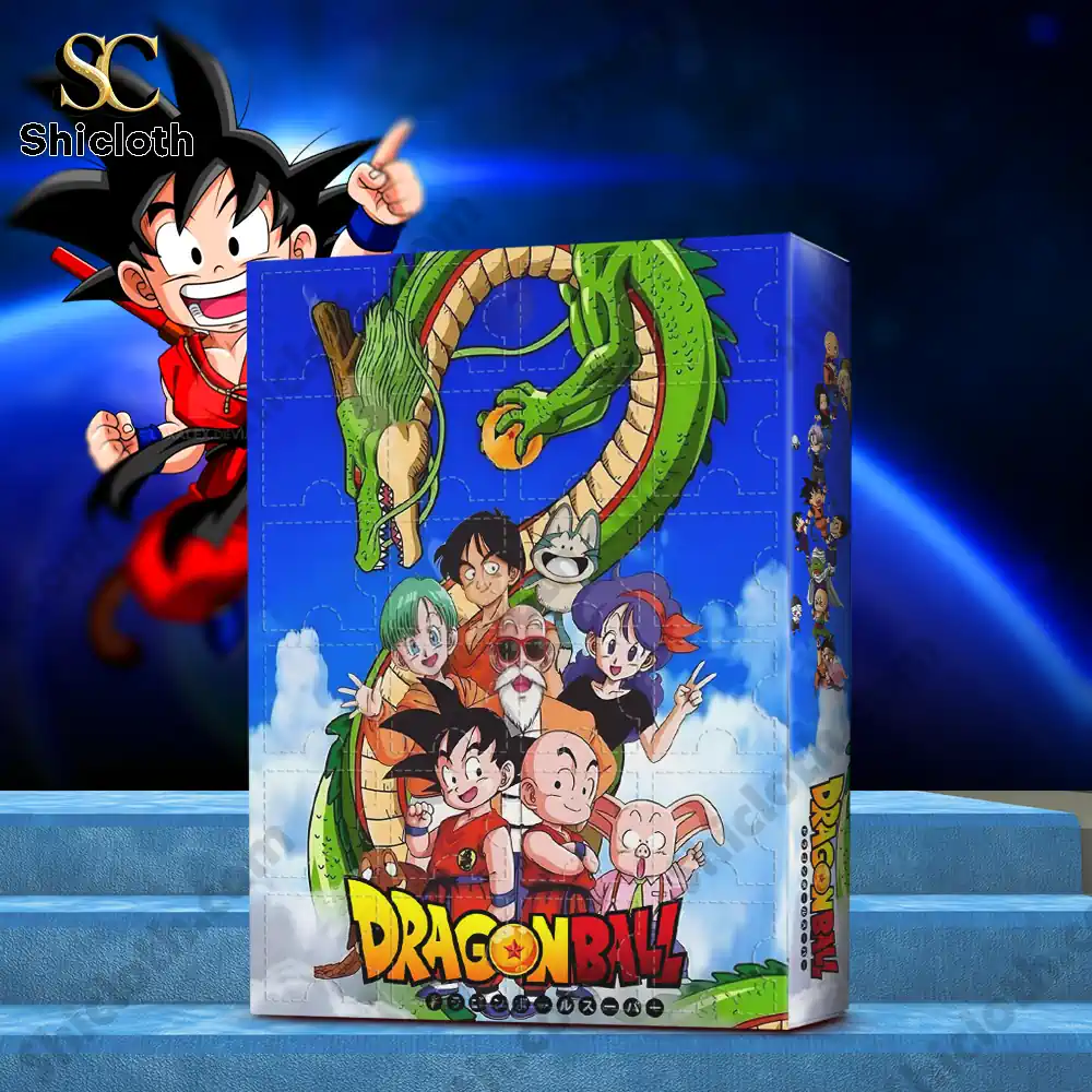 Dragon Ball 2025 Advent Calendar With Figures 24 Days of Surprises 3 A Dragon Ball Advent Calendar box featuring main characters and the green dragon Shenron.