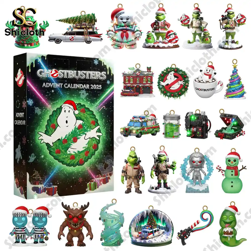 Ghostbusters Premium Advent Calendar 2025 2 A full set of Ghostbusters themed mini figures and ornaments from the Shicloth Ghostbusters Advent Calendar 2025!
