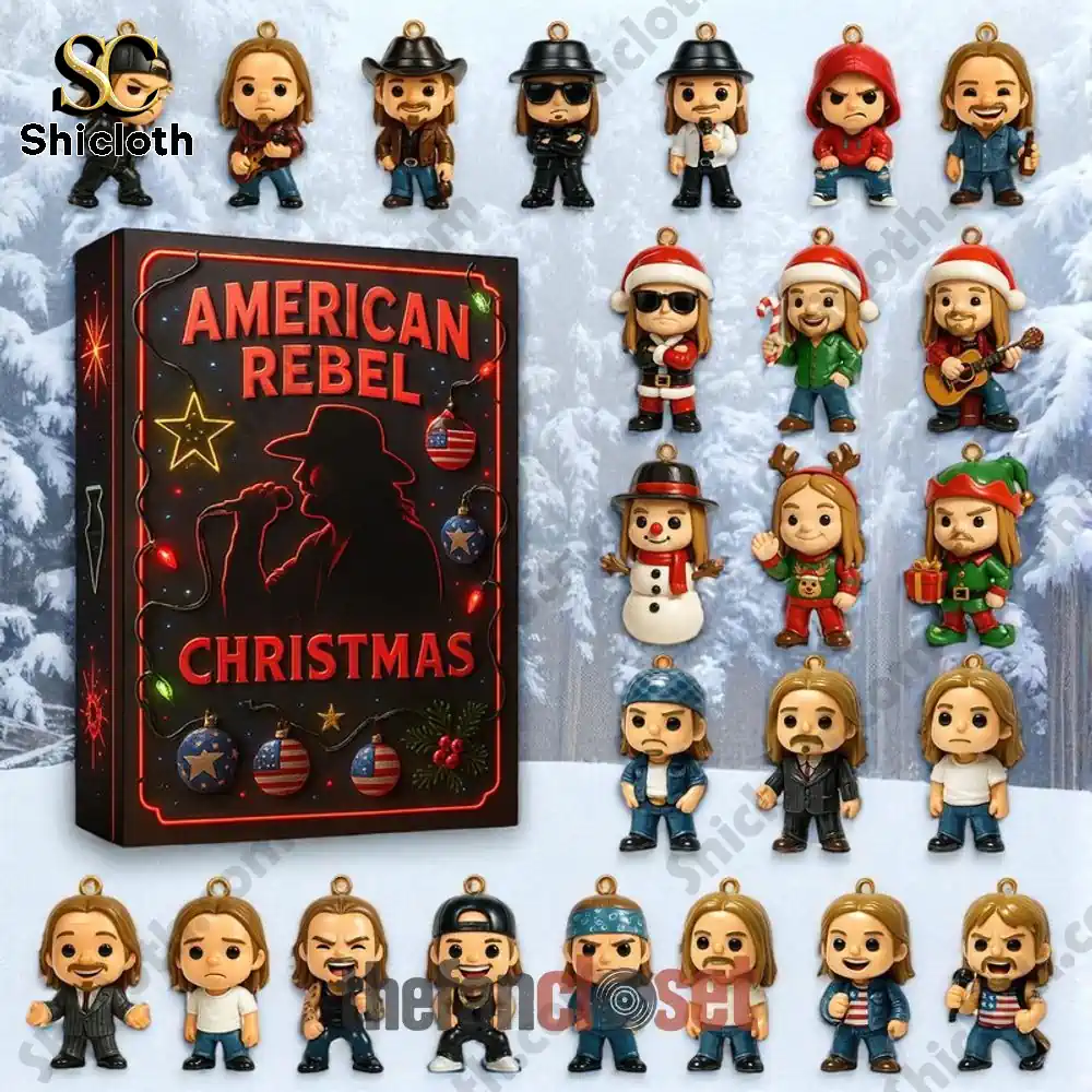 Kid Rock American Rebel Christmas Advent Calendar 2025 3 Full set of Kid Rock American Rebel Christmas Advent Calendar 2025 figurines.