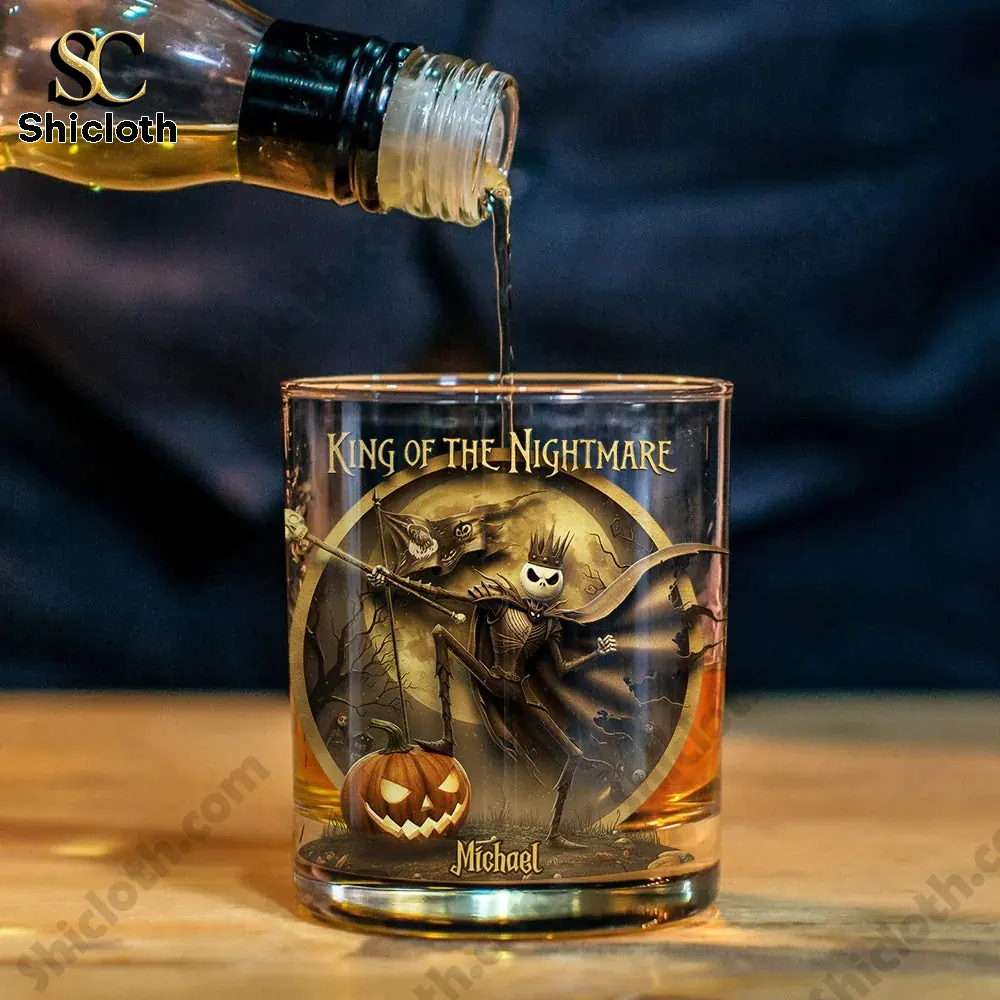 King of the Nightmare Personalized Whiskey Glass 3 King of the Nightmare Personalized Whiskey Glass - Image 3