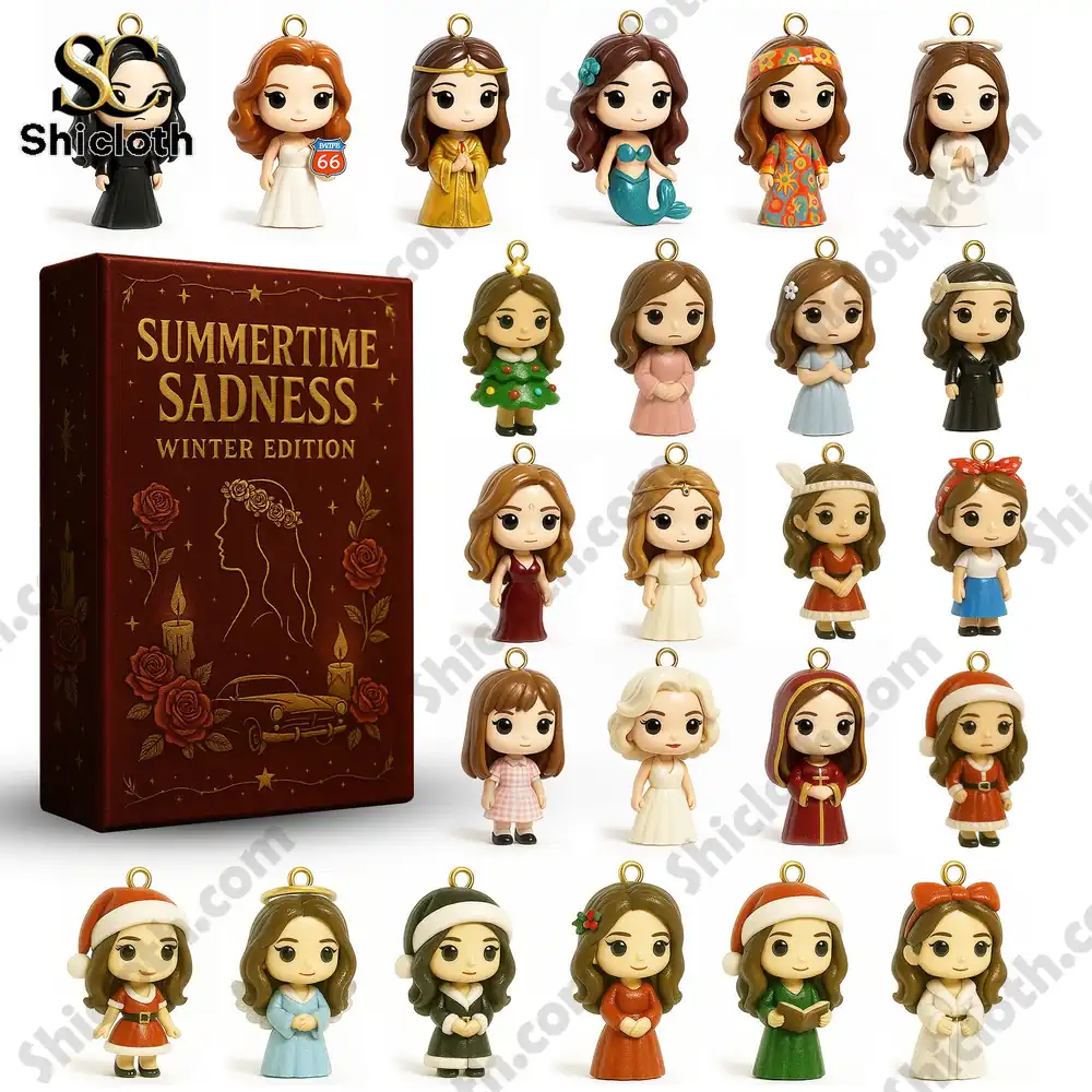 Summertime Sadness Winter Edition Advent Calendar 2025 with a full collection of themed holiday figurines.