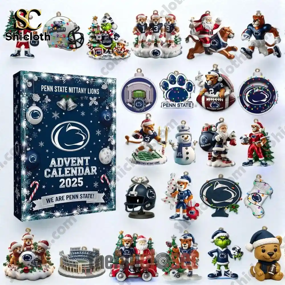 Penn State Nittany Lions Advent Calendar 2025 with collectible ornaments and figures!