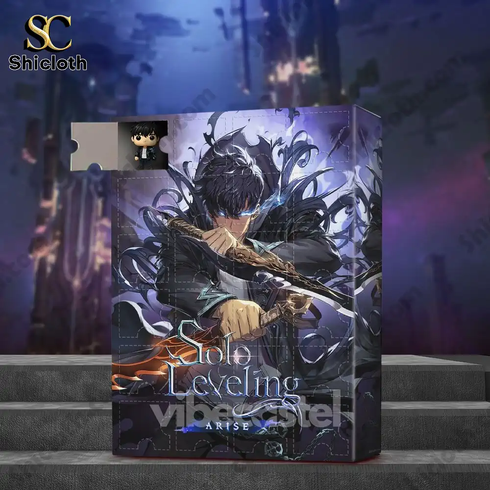 Solo Leveling Exclusive Edition Advent Calendar 2025 4 Solo Leveling Advent Calendar box featuring main character with sword.